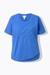 T-shirt, plis, col rond, manches courtes, coton biologique