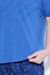 T-shirt, plis, col rond, manches courtes, coton biologique