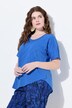 T-shirt, plis, col rond, manches courtes, coton biologique