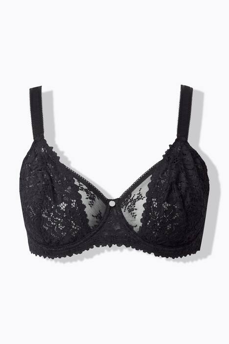 Soutien-gorge balconnet TruYou, avec dentelle, armatures et coques souples - bonnet C-F