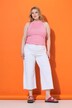 Jeans-culottes, vide ben, 5-lommer, cuttet søm