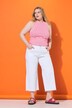 Jeans-culottes, vide ben, 5-lommer, cuttet søm