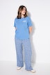 Slipon-bukser, brede ben, paisley-print