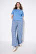 Slipon-bukser, brede ben, paisley-print
