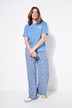 Slipon-bukser, brede ben, paisley-print