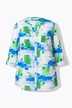 Chemisier coupe Straight Fit, imprimé batik, paillettes