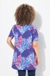 Longshirt, patchprint, A-lijn, V-hals, korte mouw