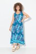 Maxi-jurk, patchprint, A-lijn, V-hals, mouwloos