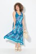 Maxi-jurk, patchprint, A-lijn, V-hals, mouwloos