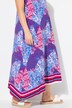 Robe maxi sans manches. Mélange d'imprimés. Décolleté V. Coupe évasée