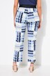 Pantalon Sienna en jersey. Motif cercles. Taille élastique et jambe étroite