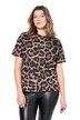 Tričko, oversize, leopardí vzor, výšivka Studio Untold