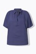 Bluse, slids i skulderen, oversize, skjortekrave, korte ærmer