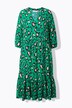 A-line muslin colorful leopard pattern maxi dress