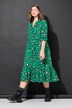 A-line muslin colorful leopard pattern maxi dress