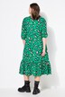 A-line muslin colorful leopard pattern maxi dress