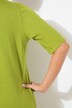 T-shirt à manches courtes. Décolleté rond à bordure fantaisie, effet « tressé »