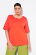 T-shirt, gevlochten sierboordje, ronde hals, korte mouwen