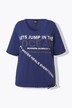 Ocean Graphic Placement Lettering Tee