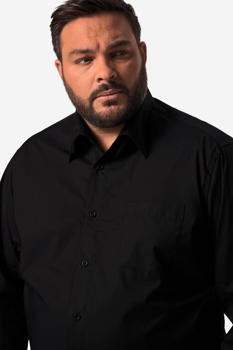 Chemise de ville Men+ à manches longues et col ajustable, matière EasyCare, coupe Comfort Fit - jusqu'au 8 XL