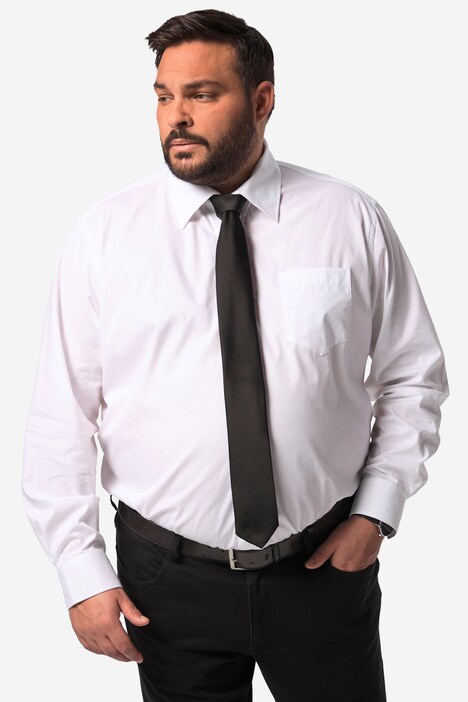 Chemise de ville Men+ à manches longues et col ajustable, matière EasyCare, coupe Comfort Fit - jusqu'au 8 XL