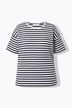 T-skjorte, oversized, striper, broderi