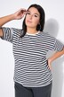 T-skjorte, oversized, striper, broderi