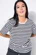 T-skjorte, oversized, striper, broderi