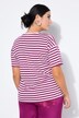 T-shirt à rayures oversize, avec broderie