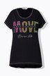 T-shirt, Comfort pasform, skrifttræk af neon-rhinsten