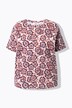 Camiseta, amplia, con estampado de flores