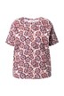Tričko, oversize, květovaný potisk