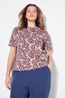Camiseta, amplia, con estampado de flores