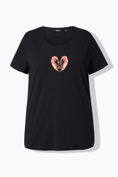 T-shirt, scampis, classic, ronde hals, korte mouw