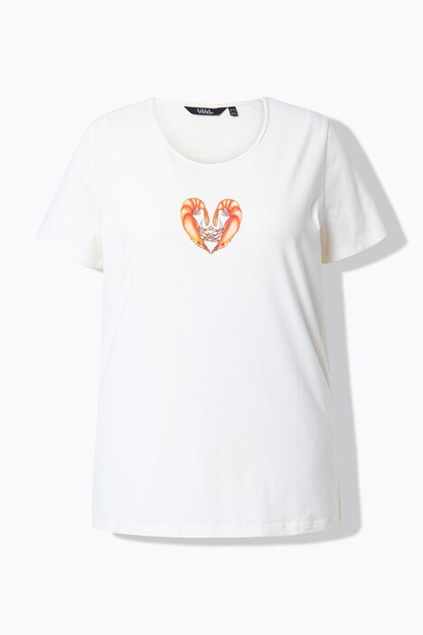 T-shirt, scampis, classic, ronde hals, korte mouw