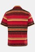 Men+ jersey-skjorte, korte ærmer, Cubakrave, alloverprint, Cuba Fit, op til str. 8XL