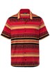 Žerzejová košile Men+, krátké rukávy, Cuba límeček, plošný potisk, Cuba střih, do 8XL