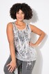 Blusetopp, A-linje, paljetter/mesh