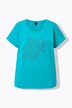 T-shirt, bloemen, oversized, ronde hals, korte mouwen