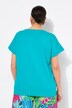 T-shirt, bloemen, oversized, ronde hals, korte mouwen