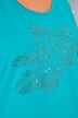 T-shirt, bloemen, oversized, ronde hals, korte mouwen