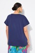 T-shirt, bloemen, oversized, ronde hals, korte mouwen