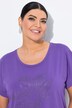 T-shirt, bloemen, oversized, ronde hals, korte mouwen