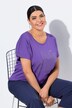 T-shirt, bloemen, oversized, ronde hals, korte mouwen