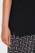 Top, cut-out, A-lijn, hartvormige hals, mouwloos