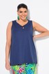 Top, cut-out, A-lijn, hartvormige hals, mouwloos
