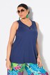 Top, cut-out, A-lijn, hartvormige hals, mouwloos