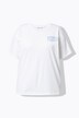 T-shirt oversize, imprimé / broderie
