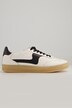 Leder-Sneaker, Veloursleder, Streifen, Weite H