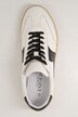 Leder-Sneaker, Veloursleder, Streifen, Weite H